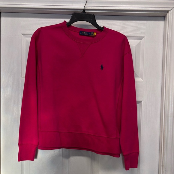 Ralph Lauren Tops - Ralph Lauren Fuchsia Crewneck Sweatshirt